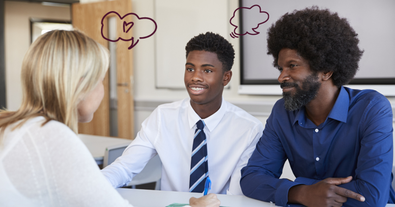 teacher communicating with parent
