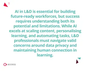 AI in L&D is essential for building future-ready workforces