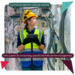 hvac contractor examining machinery