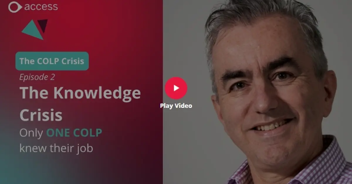 The Knowledge Crisis: Why Only One COLP Knew Their Role