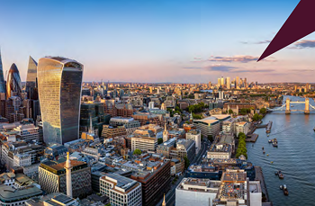City scape visual for an event