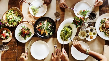 A picture of food on the table