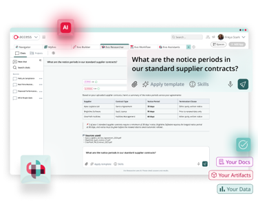 Product screenshot of Access Evo Researcher