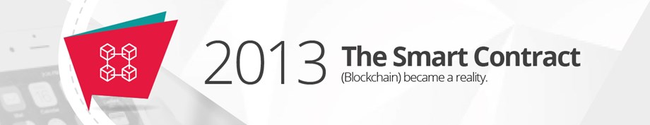 2013 – The smart contract enabled by blockchain