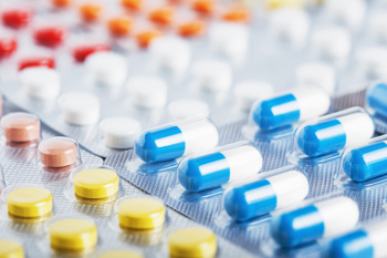 close-up of medicine, pills and tablets