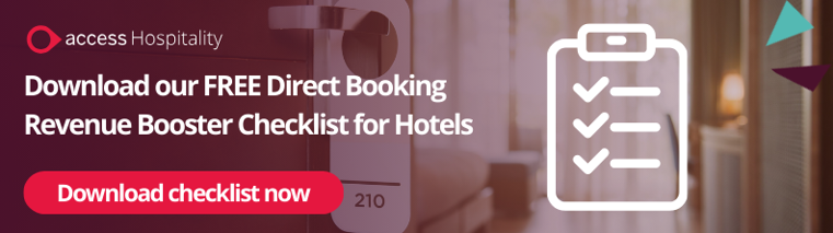 Download our free direct booking revenue booster checklist for hotels