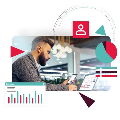 Man looking at finance solutions