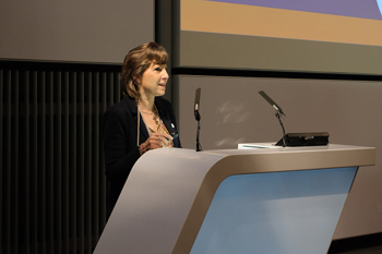 Dr Jane Townson OBE of the Homecare Association speaking at the tech event.