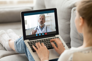 An example of video consultation software.
