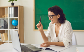 Teacher With Laptop