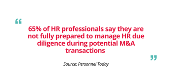 hr due diligence M&A