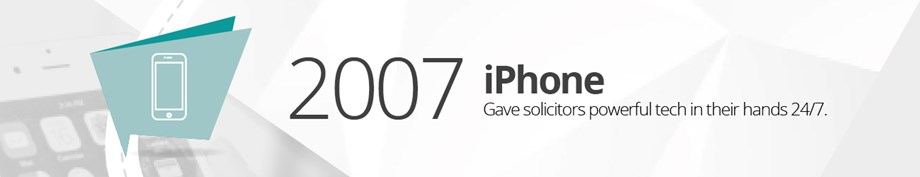 2007 – the first iPhone