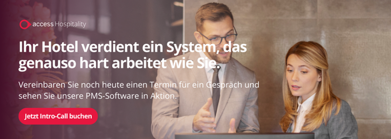 Ihr Hotel verdient ein System, das genauso hart arbeitet wie Sie. Vereinbaren Sie noch heute einen Termin für ein Gespräch und sehen Sie unsere PMS-Software in Aktion. Jetzt Intro-Call buchen