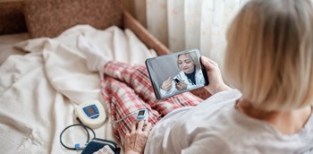 The impact of virtual wards on a patient at home.
