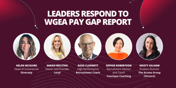 Recruitment leaders respond to Australia’s WGEA gender pay gap report
