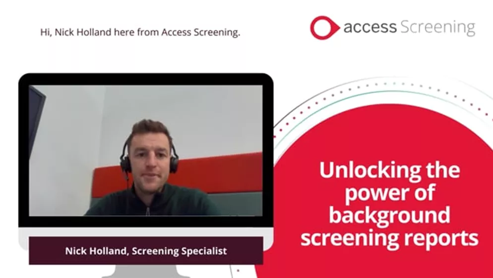 Unlocking the power of background screening reports