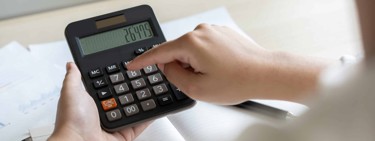 Someone using a calculator