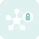 Icon representing network security solutions to protect business infrastructure and data
