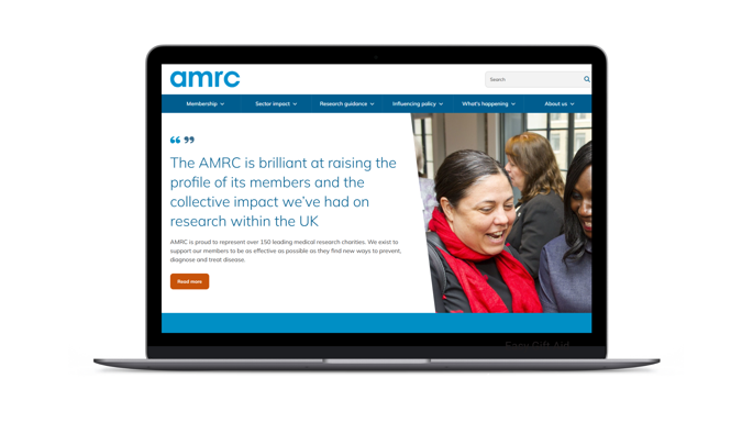 AMRC Access Raise charity website