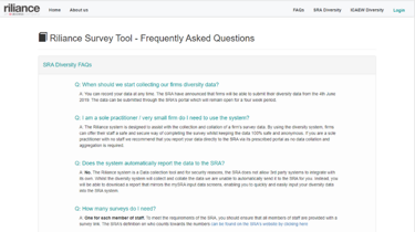 Solicitiors Regulation Authority Diversity Survey