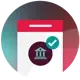 Legal compliance icon with a clipboard and checkmark