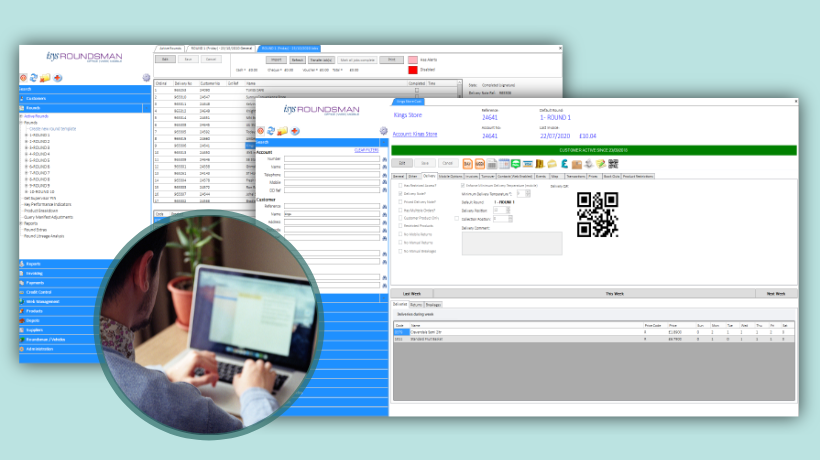 Roundsman dairy delivery software images