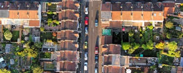 An overview photograph of supported housing in the UK.