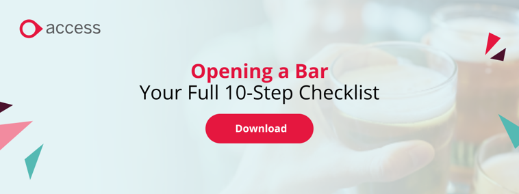 Opening a bar checklist