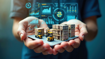 Image of a person managing warehouse operations