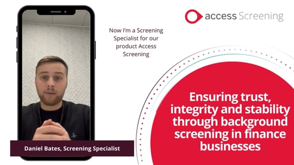Ensuring trust, integrity and stability through background screening in finance businesses