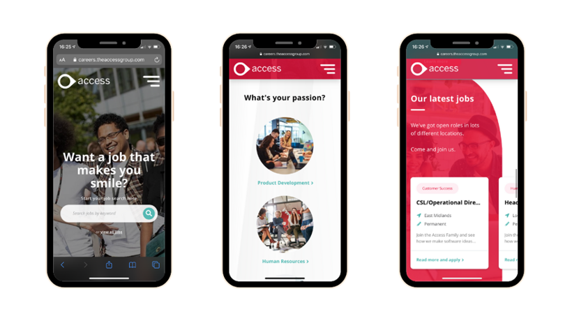 Talent Acquisition HR Software On Mobile Device