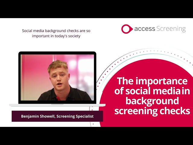 What is a social media background check? The Access Group