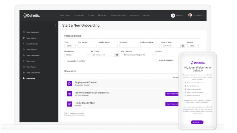 Definitiv - Payroll and Workforce Management Software