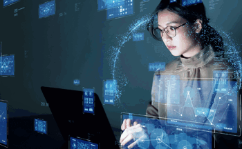 HR practioners in the office using AI