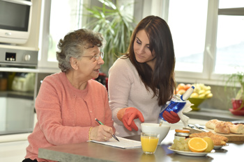 Care worker after successful handover
