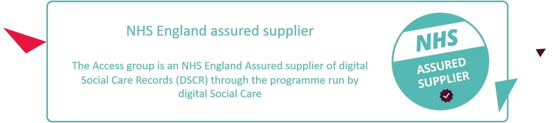 NHS assured supplier