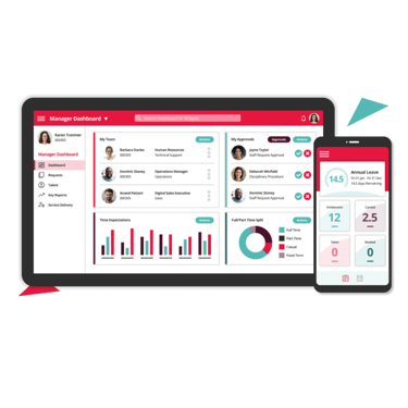 HR software manager dashboard