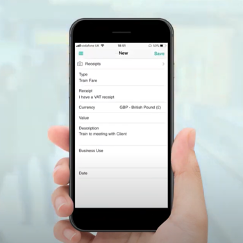 Automated expenses on mobile