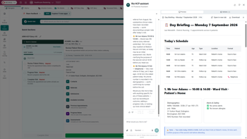 evo for healthcare interface