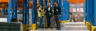 People in a warehouse
