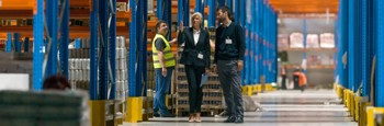 People in a warehouse