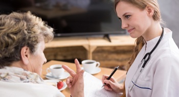 A patient clinician conversation.