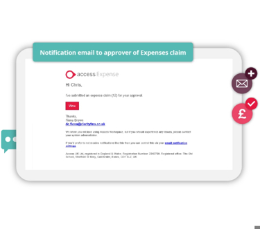 Finance software integrations on tablet