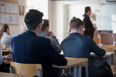 UK students in a classroom