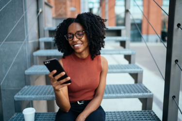 Women using purchase order software on mobile