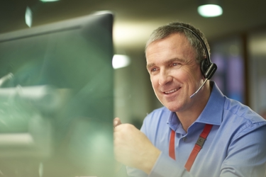 Access customer support on phone to customer