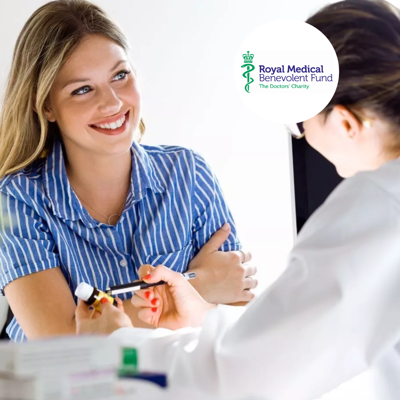 Two medical professionals in conversation