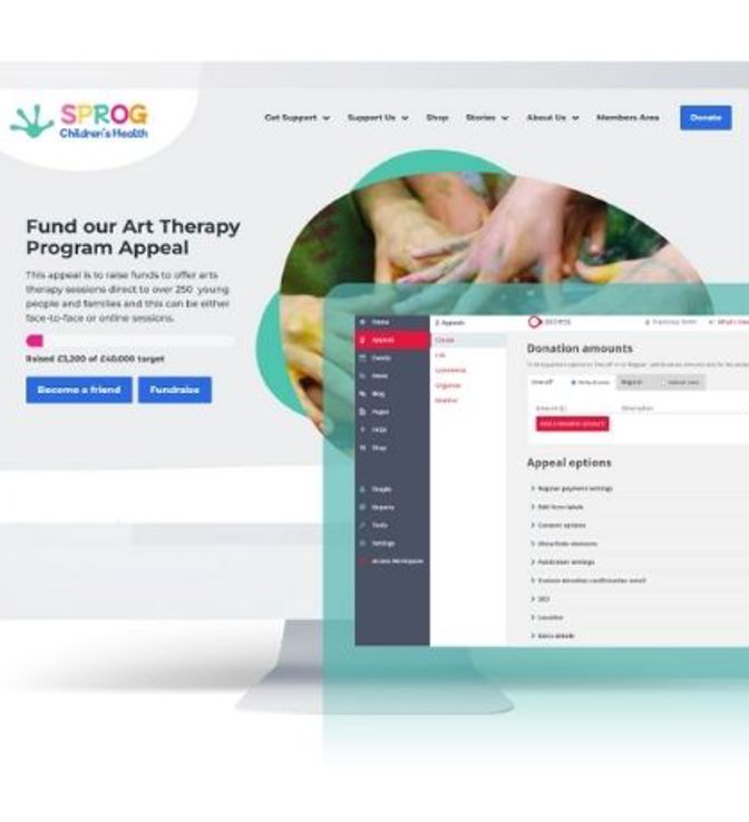 Charity Website Features Control Of Content