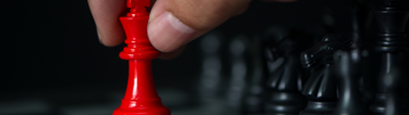 A red king enters a chess board