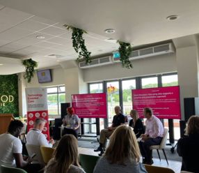 An image of the panel discussion about proactive care at the Essex TEC Showcase
